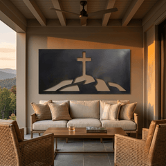The Cross on the Hill - Metal Wall Art - Forge - Anthem Classic