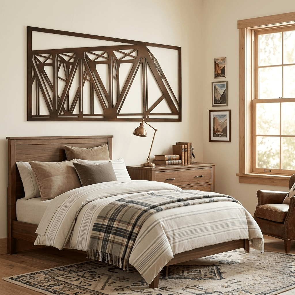The Crossing - Metal Wall Art - Umber - Anthem Classic