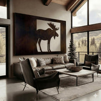 The Crownbull - Metal Wall Art - Umber