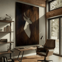 The Crownwood - Metal Wall Art - Umber