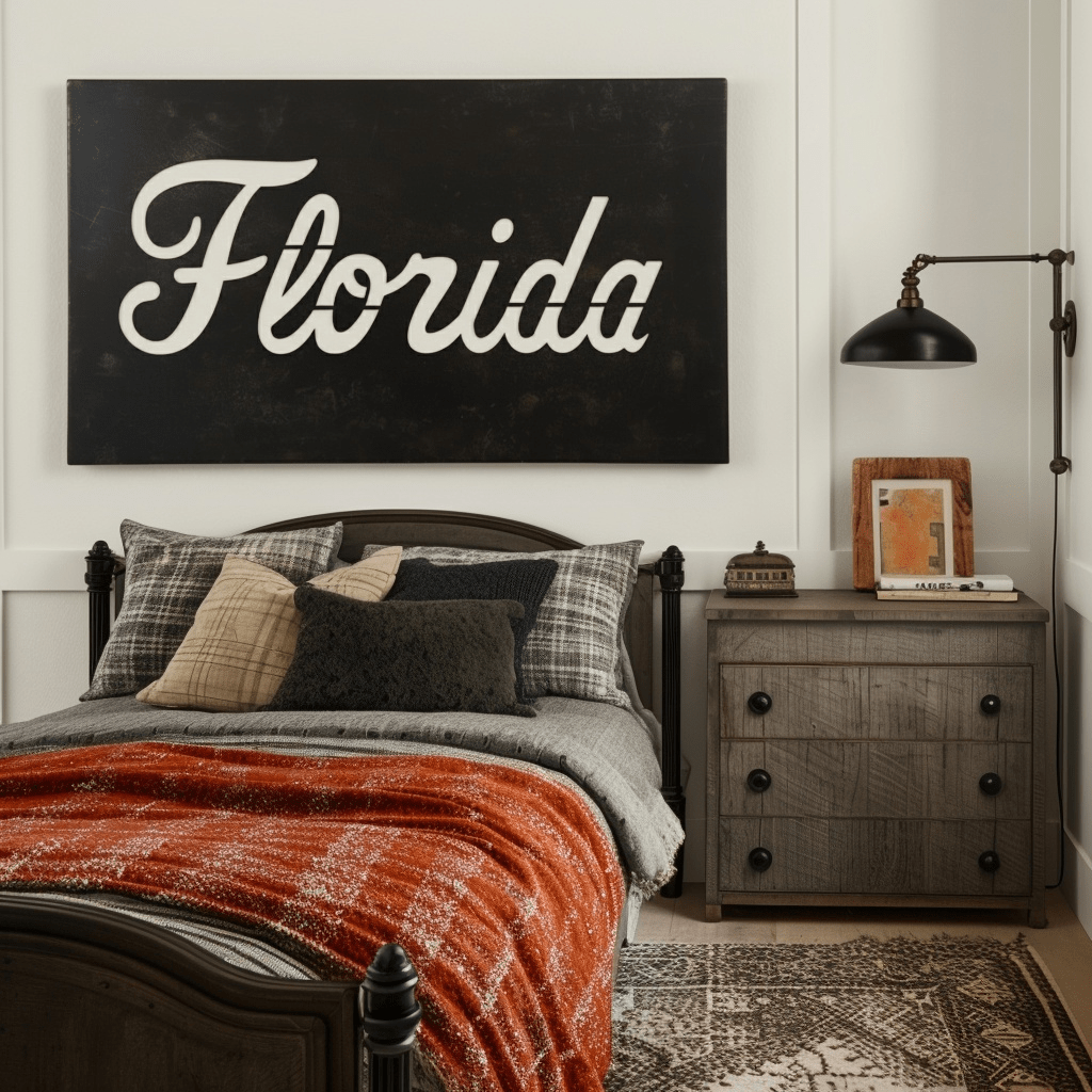The Cursive Florida - Metal Wall Art - Landscape Forge - Anthem Classic