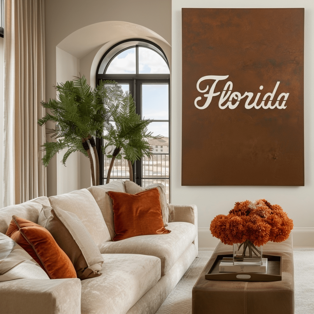 The Cursive Florida - Wall Art - Portrait Umber - Anthem Classic