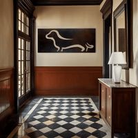 The Dachshund - Metal Wall Art - Umber