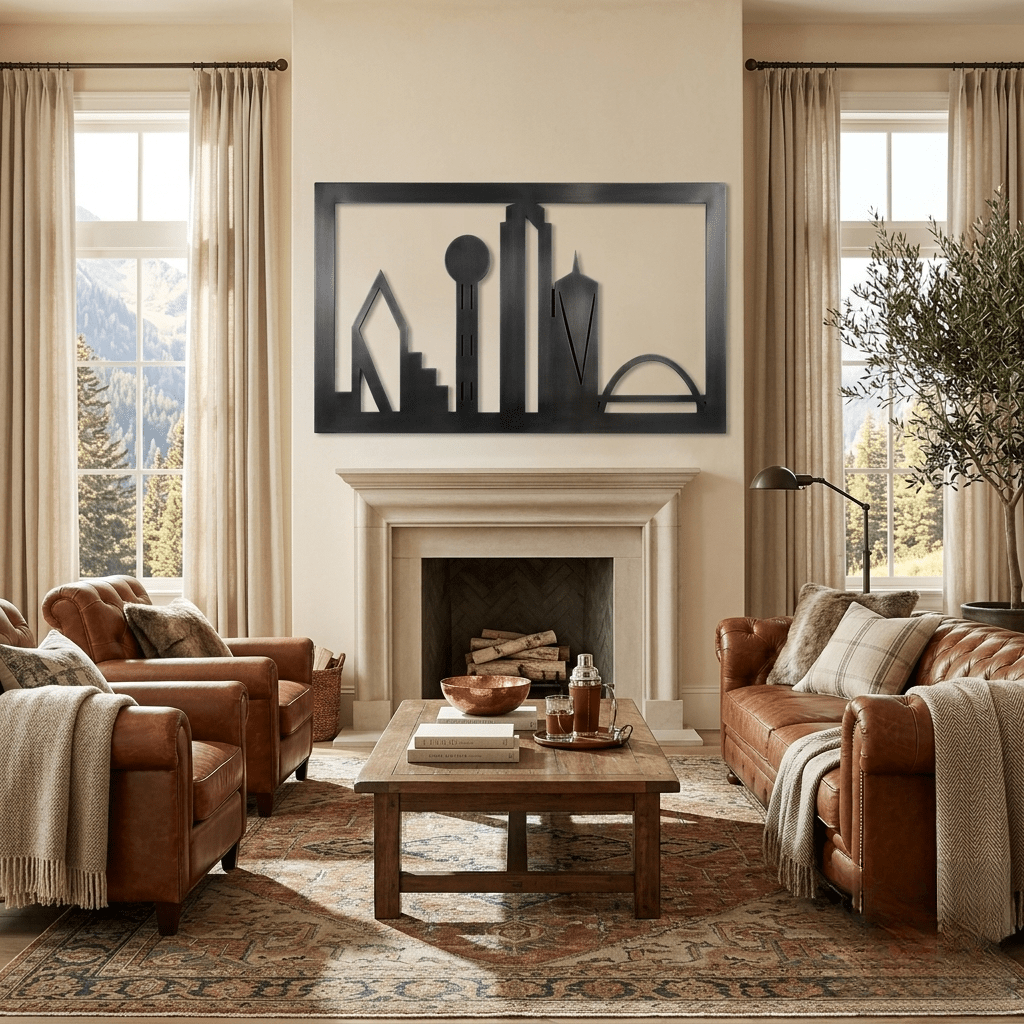 The Dallas Skyline - Metal Wall Art - Forge - Anthem Classic