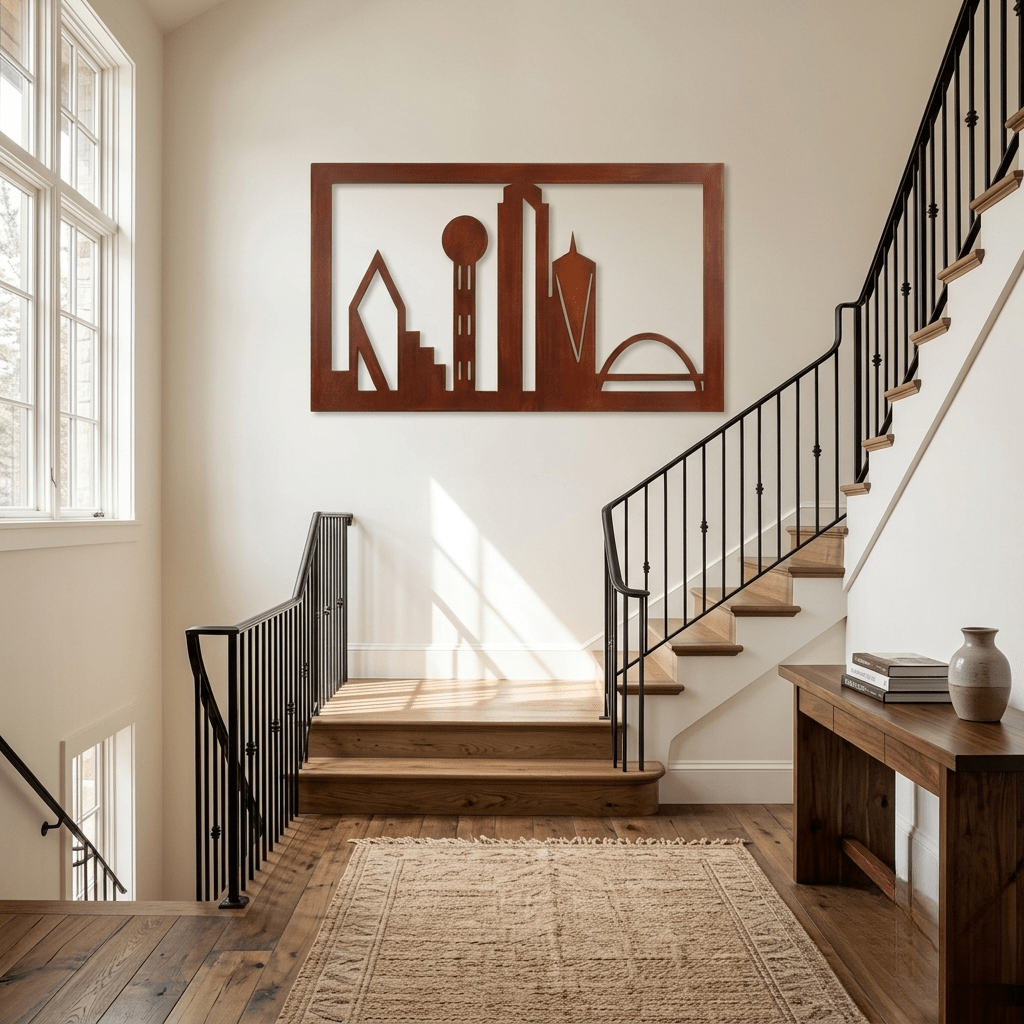 The Dallas Skyline - Metal Wall Art - Oxide - Anthem Classic