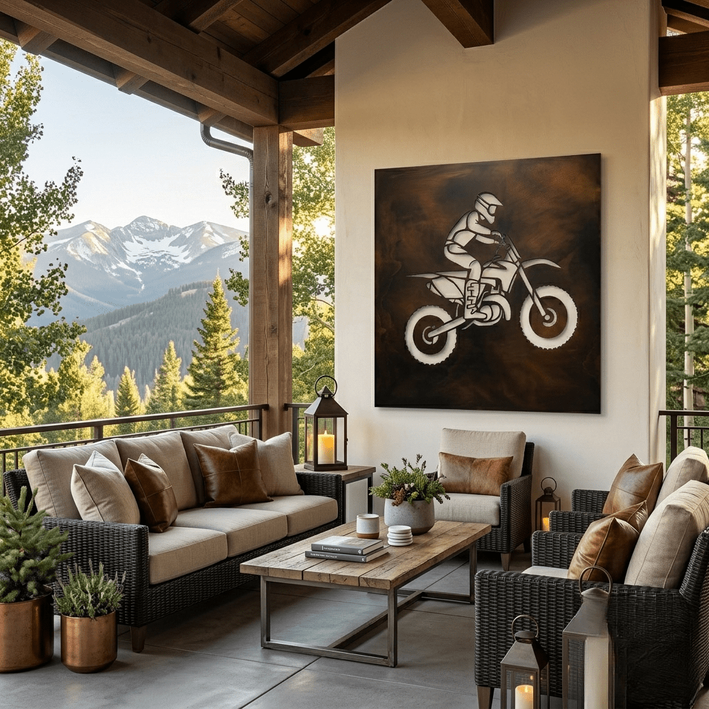 The Dirt and Steel - Metal Wall Art - Umber - Anthem Classic