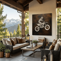 The Dirt and Steel - Metal Wall Art - Umber
