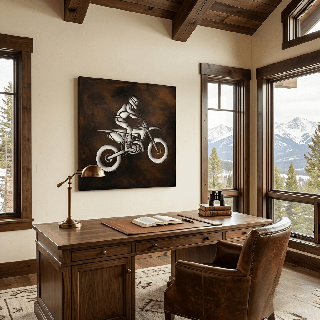 The Dirt and Steel - Metal Wall Art - Umber - Anthem Classic