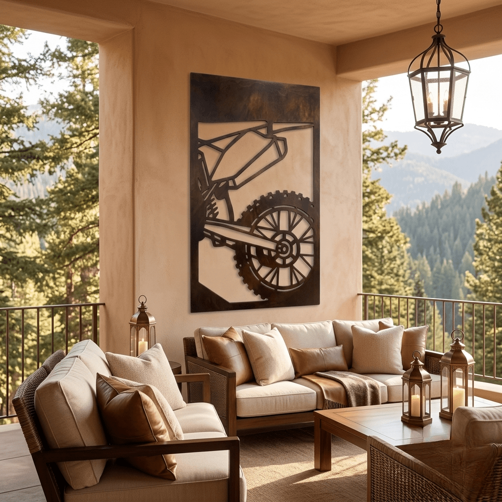 The Dirt Bike - Metal Wall Art - Umber - Anthem Classic