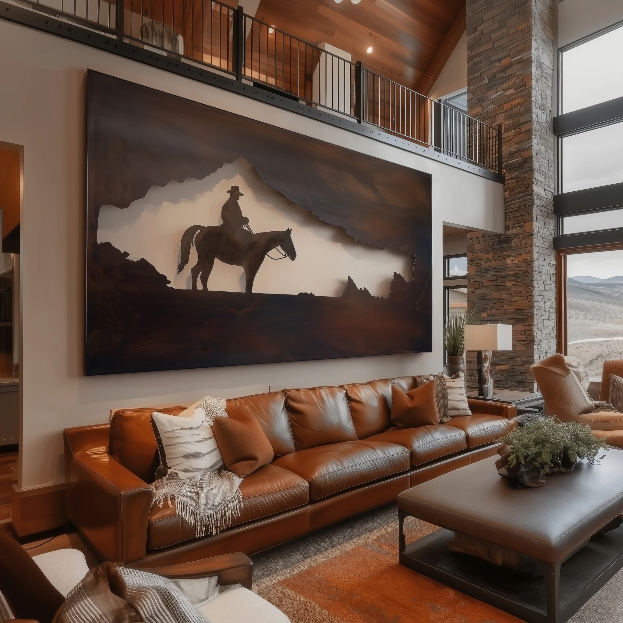 The Divide - Metal Wall Art - Umber – Anthem Classic