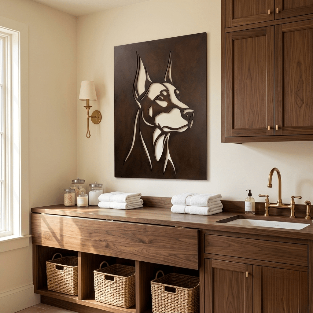 The Doberman - Metal Wall Art - Umber - Anthem Classic