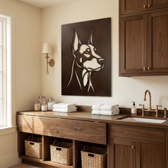 The Doberman - Metal Wall Art - Umber - Anthem Classic
