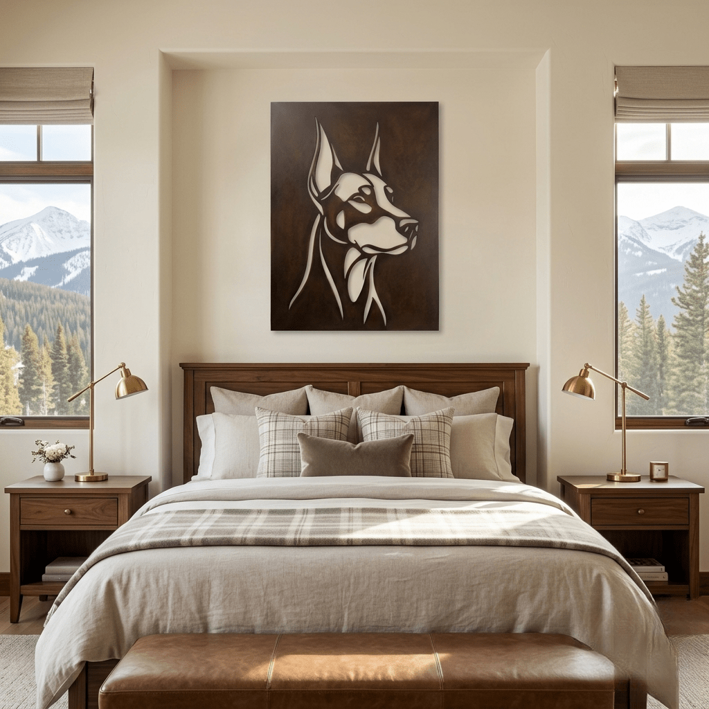 The Doberman - Metal Wall Art - Umber - Anthem Classic