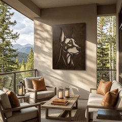The Doberman - Metal Wall Art - Umber - Anthem Classic