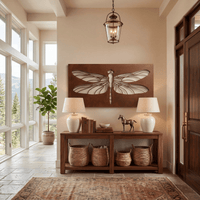 The Dragonfly - Metal Wall Art - Oxide