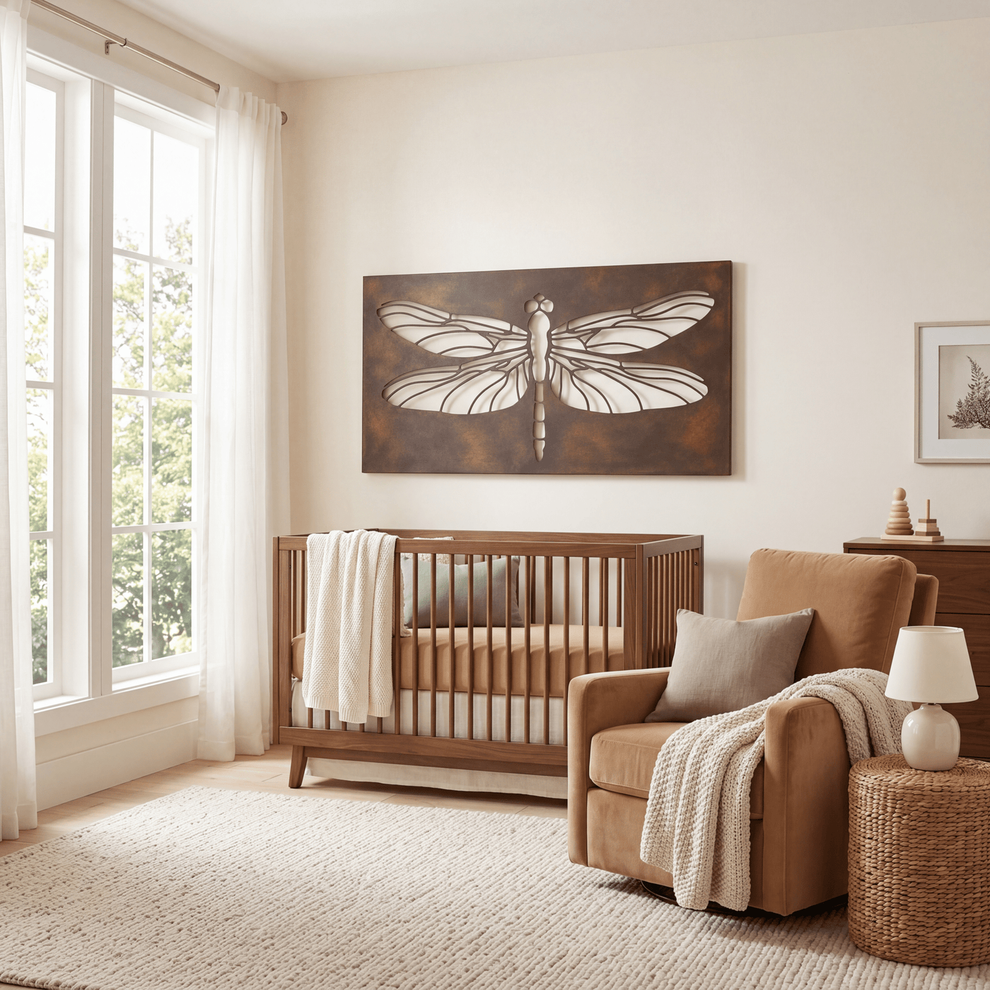 The Dragonfly - Metal Wall Art - Umber - Anthem Classic
