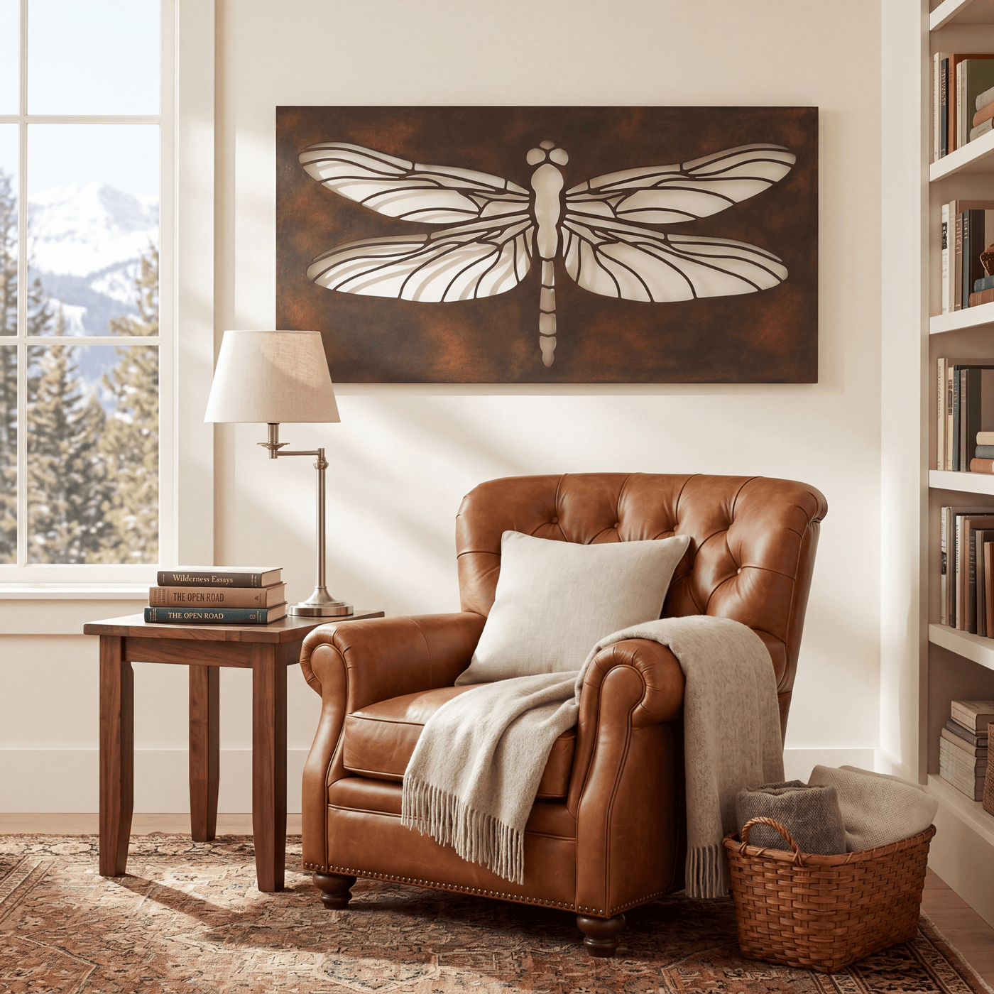 The Dragonfly - Metal Wall Art - Umber - Anthem Classic