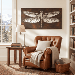 The Dragonfly - Metal Wall Art - Umber - Anthem Classic