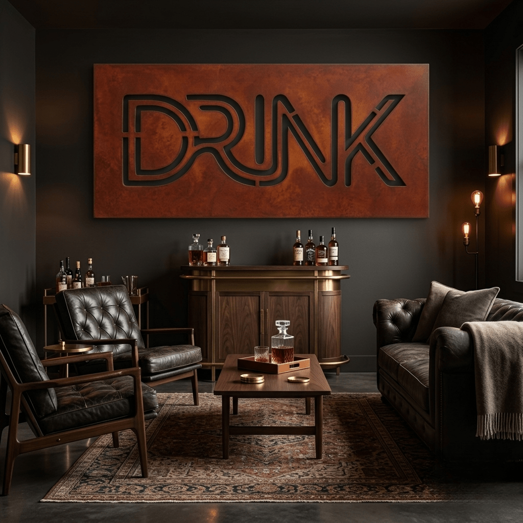 The Drink - Metal Wall Art - Oxide - Anthem Classic