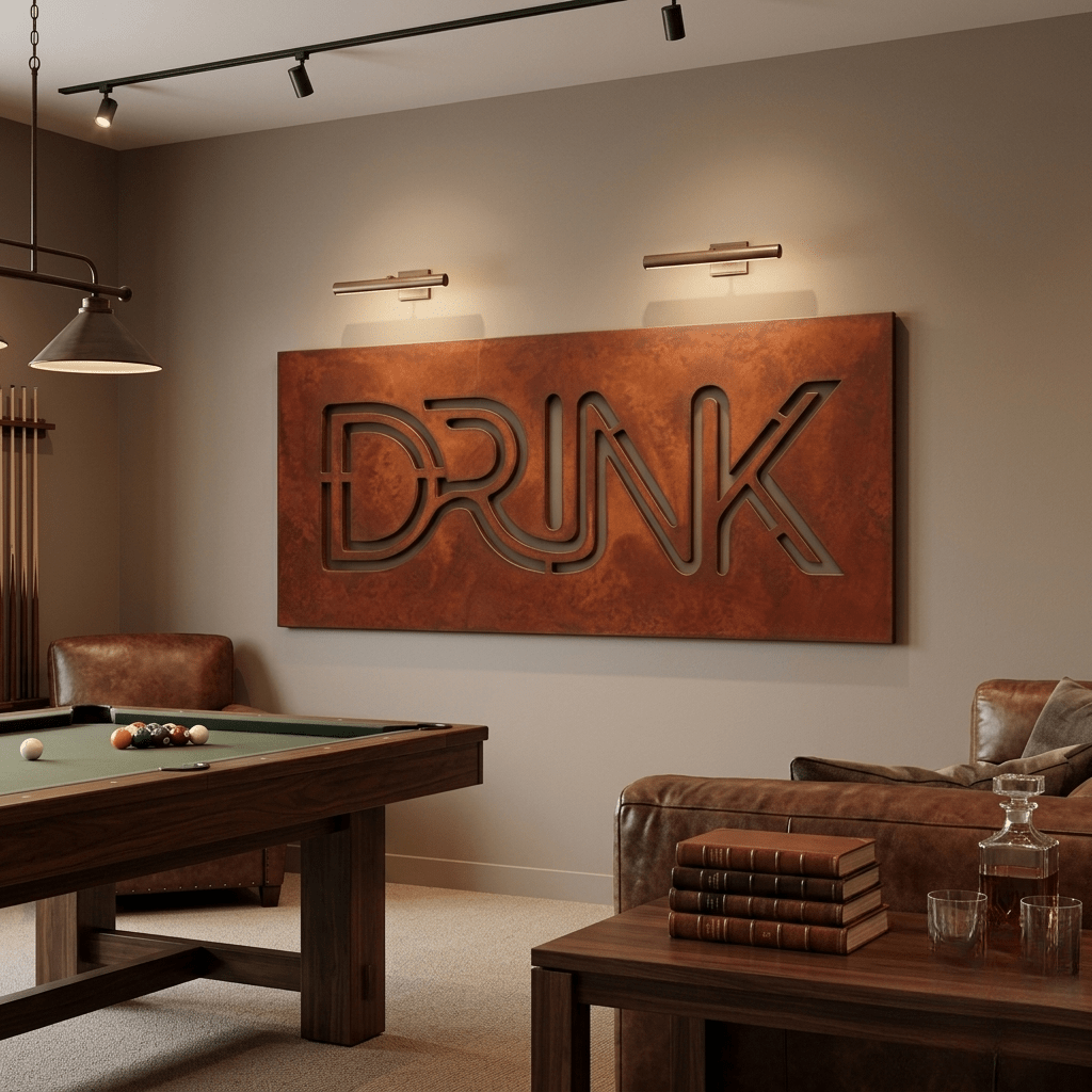 The Drink - Metal Wall Art - Oxide - Anthem Classic