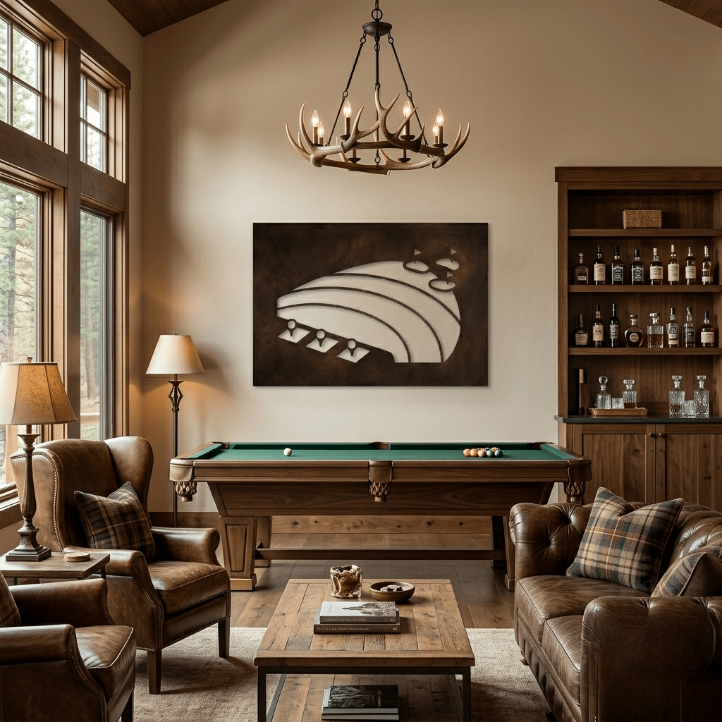 The Driving Range - Metal Wall Art - Umber - Anthem Classic