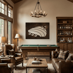 The Driving Range - Metal Wall Art - Umber - Anthem Classic