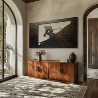 The Dropline - Metal Wall Art - Umber