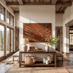 The Drum Kit - Metal Wall Art - Oxide - Anthem Classic