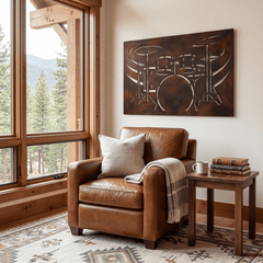 The Drum Kit - Metal Wall Art - Umber - Anthem Classic