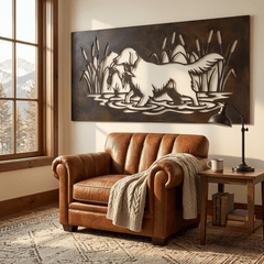 The Duck Dog - Metal Wall Art - Umber - Anthem Classic
