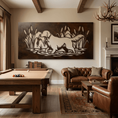The Duck Dog - Metal Wall Art - Umber - Anthem Classic