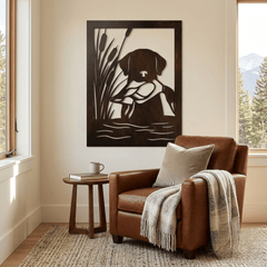 The Duck Retriever - Metal Wall Art - Umber - Anthem Classic