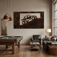 The Dune Buggy - Metal Wall Art - Umber