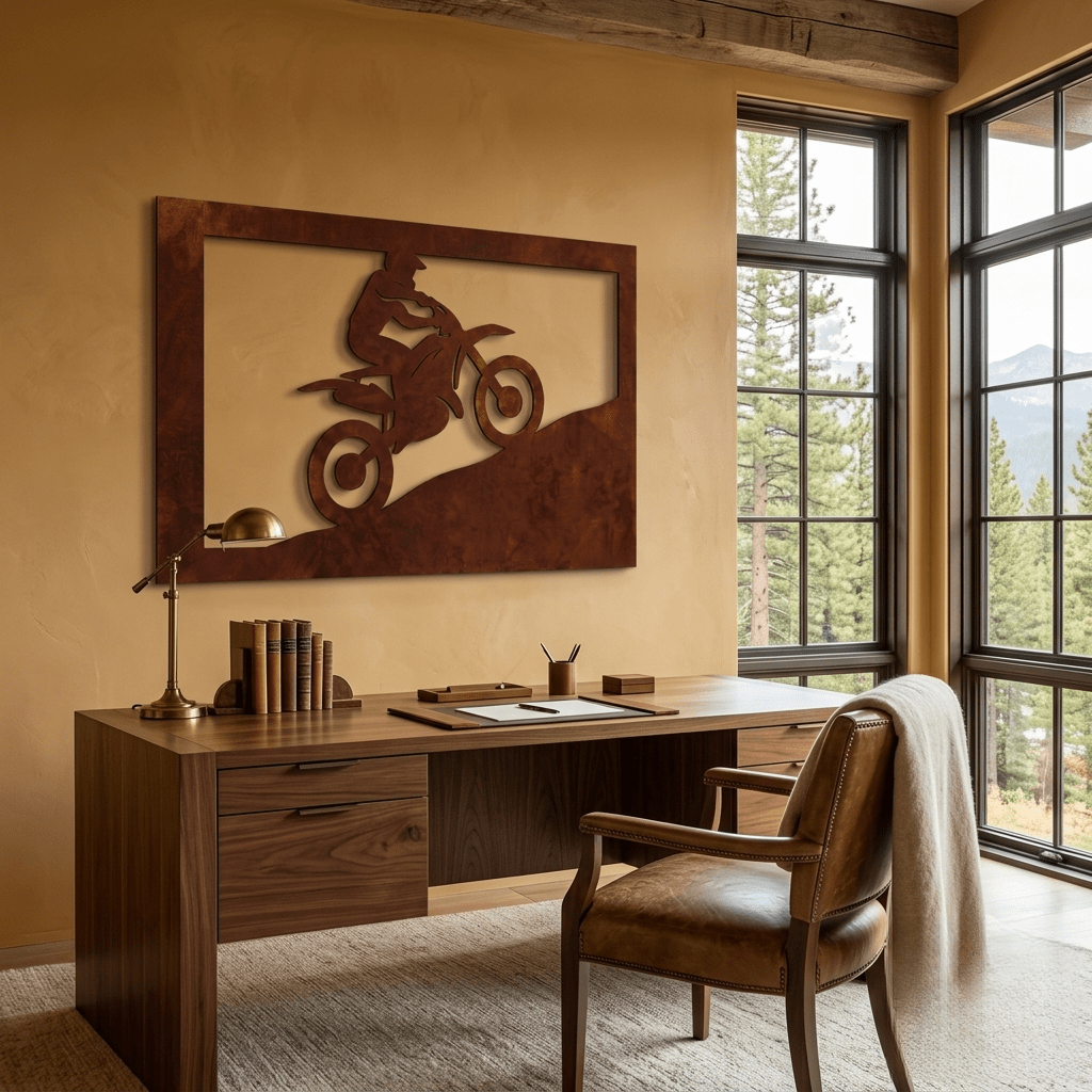 The Dustline Rider - Metal Wall Art - Oxide - Anthem Classic