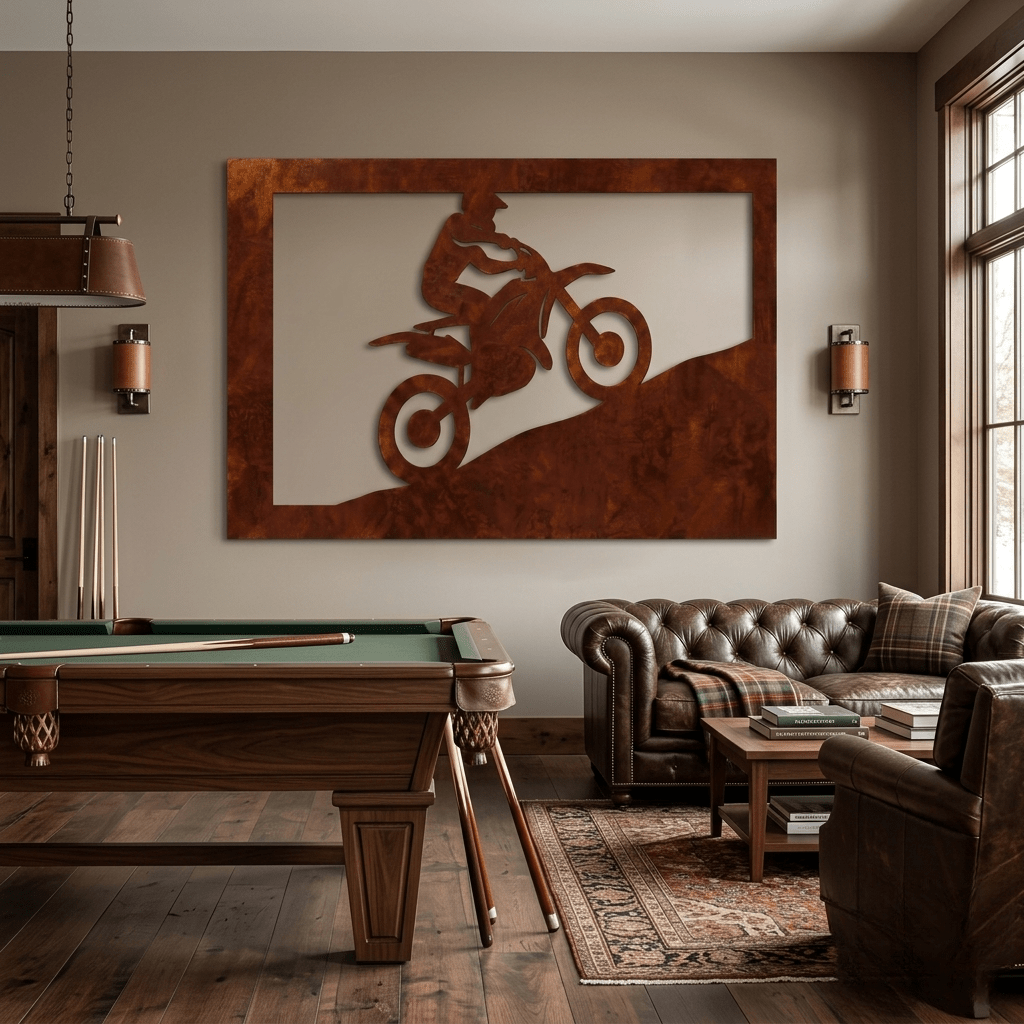 The Dustline Rider - Metal Wall Art - Oxide - Anthem Classic
