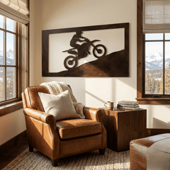 The Dustline Rider - Metal Wall Art - Umber - Anthem Classic