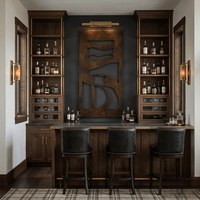 The Early Tee - Metal Wall Art - Umber