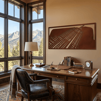 The Empire State Building - Metal Wall Art - Oxide