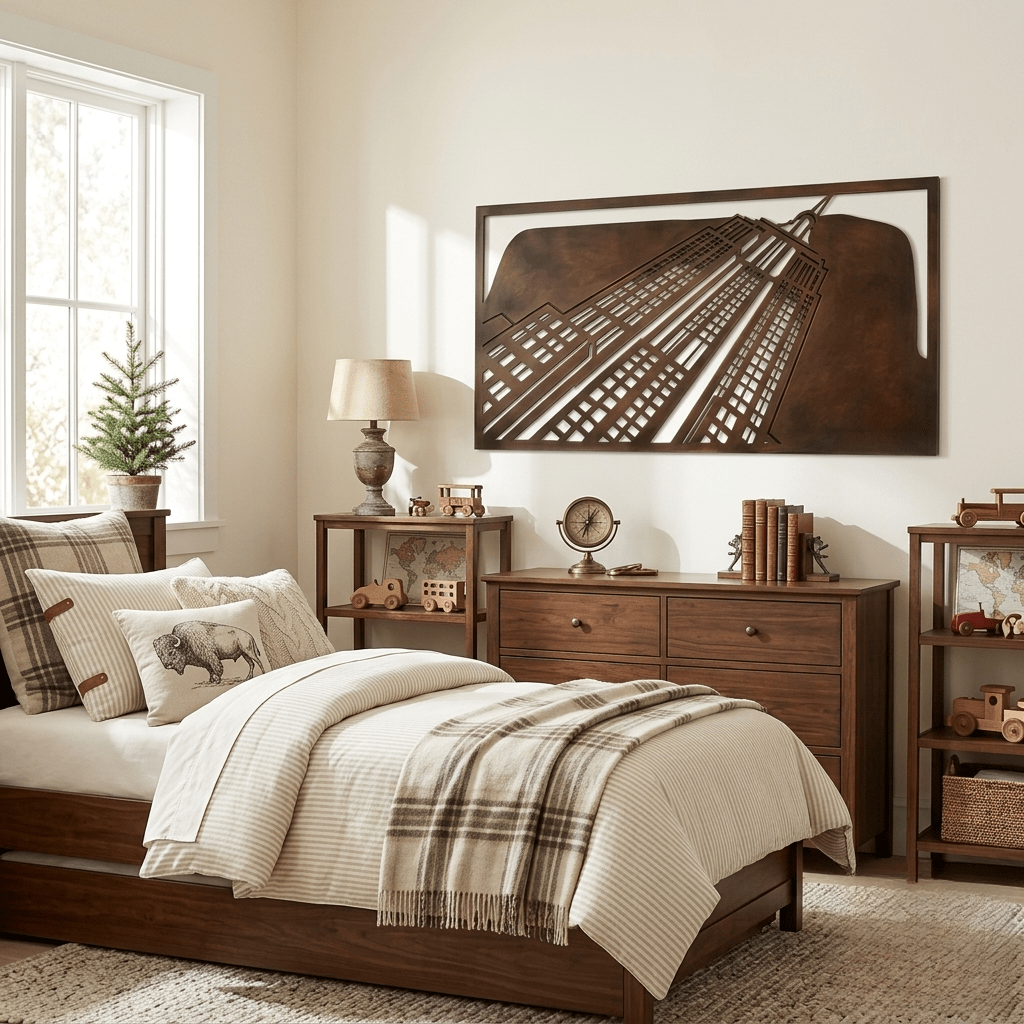The Empire State Building - Metal Wall Art - Umber - Anthem Classic