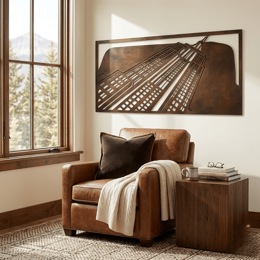 The Empire State Building - Metal Wall Art - Umber - Anthem Classic