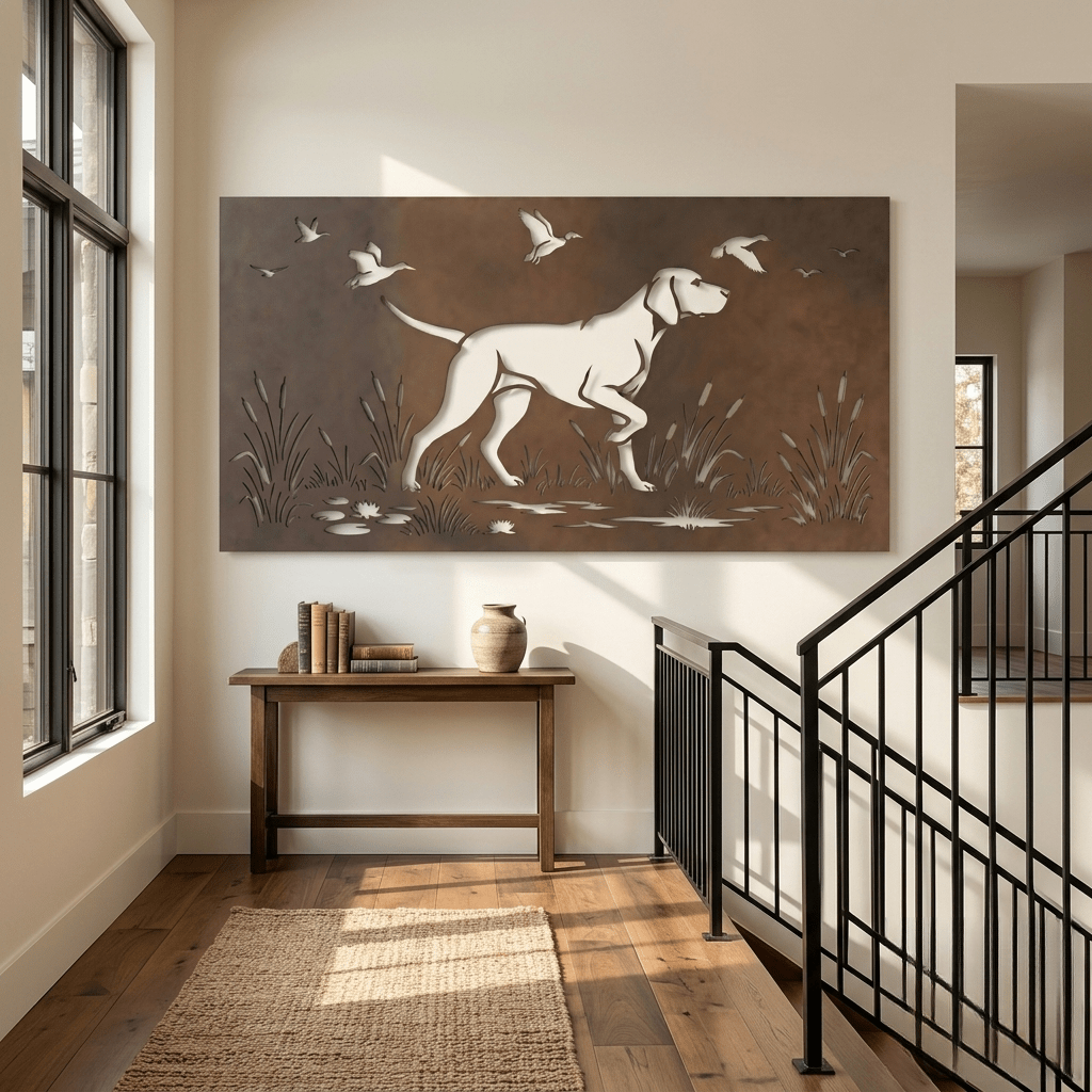 The English Pointer - Metal Wall Art - Umber - Anthem Classic