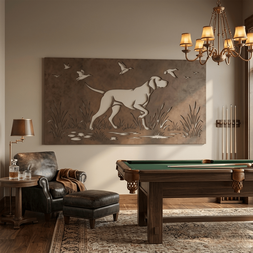 The English Pointer - Metal Wall Art - Umber - Anthem Classic