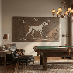 The English Pointer - Metal Wall Art - Umber - Anthem Classic