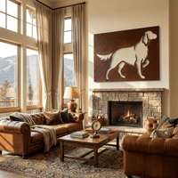 The English Setter - Metal Wall Art - Oxide