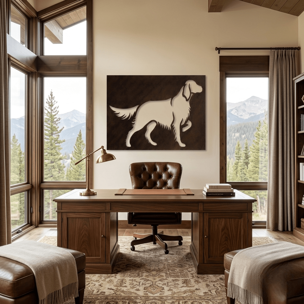 The English Setter - Metal Wall Art - Umber - Anthem Classic