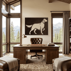 The English Setter - Metal Wall Art - Umber - Anthem Classic