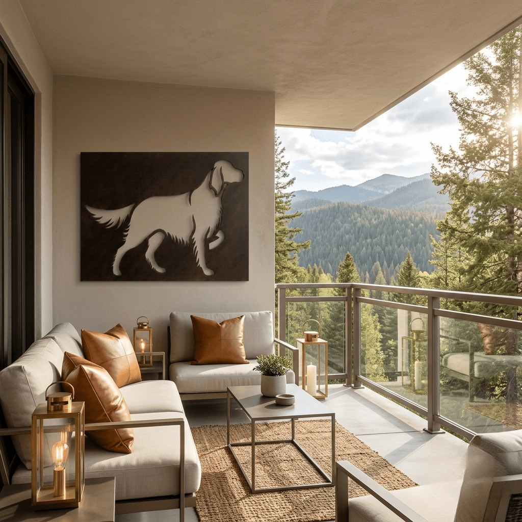 The English Setter - Metal Wall Art - Umber - Anthem Classic