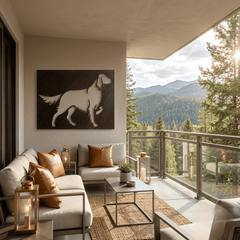 The English Setter - Metal Wall Art - Umber - Anthem Classic