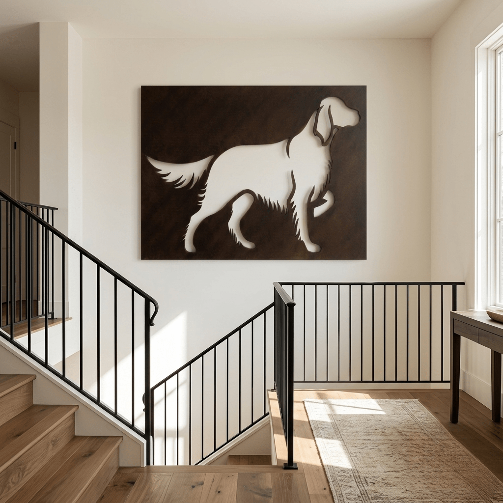 The English Setter - Metal Wall Art - Umber - Anthem Classic