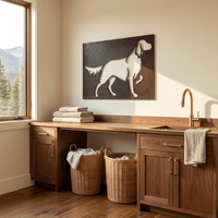 The English Setter - Metal Wall Art - Umber